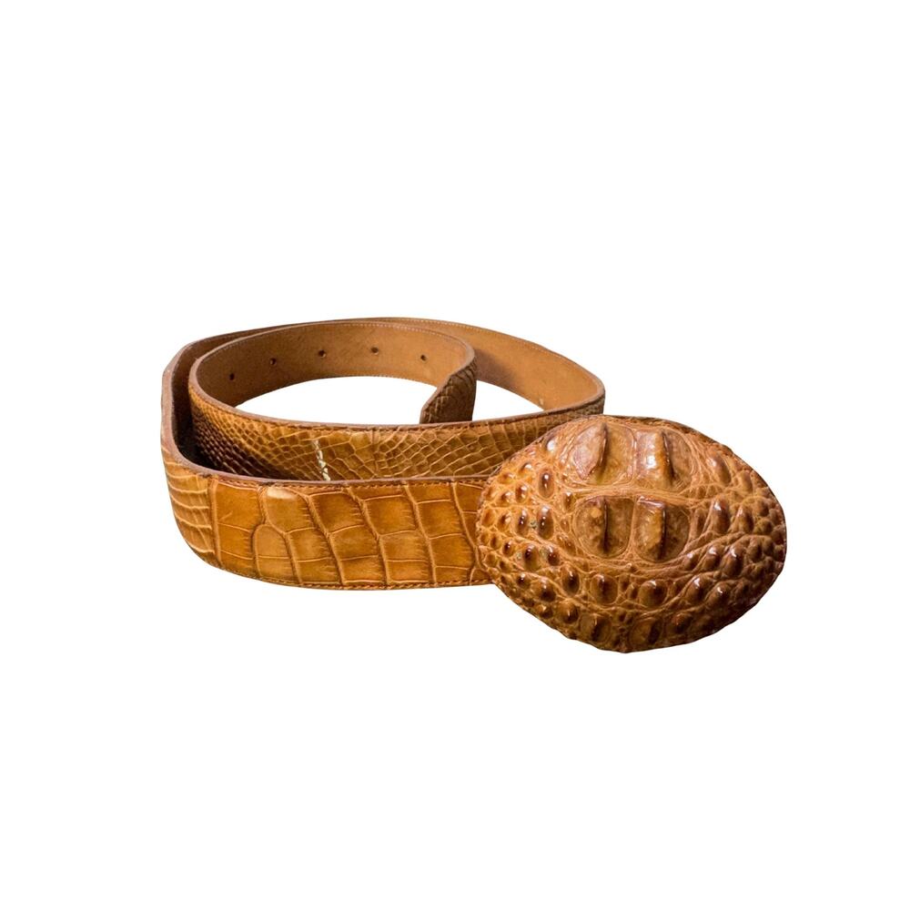 Vintage Don cuco leather mens belt size 42